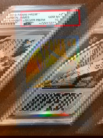 LeBron James 2019 Prizm Get Hyped! Silver