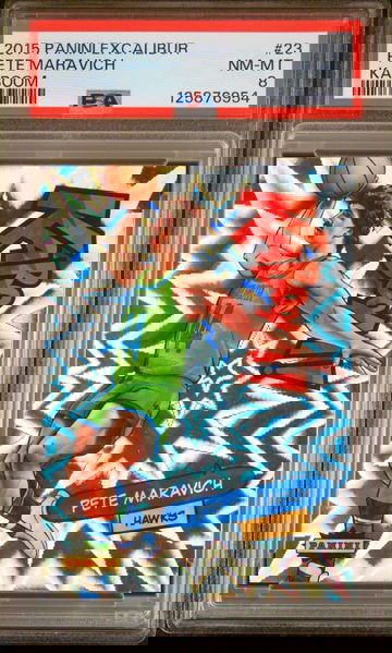 2015 Pete Maravich Panini Excalibur Kaboom Vertical Holo PSA 8 #23 KABOOM! SP