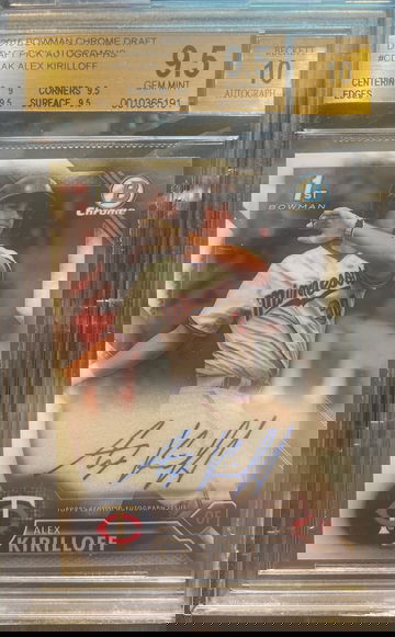 2016 Bowman Chrome Draft Alex Kirilloff Auto 