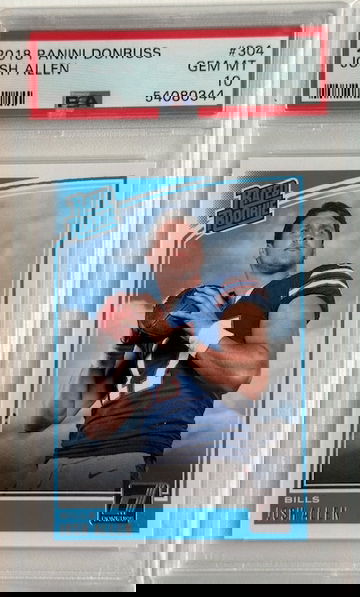 2018 Panini Donruss Josh Allen PSA 10