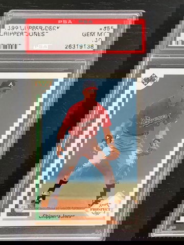 1991 Upper Deck Chipper Jones #55 PSA 10