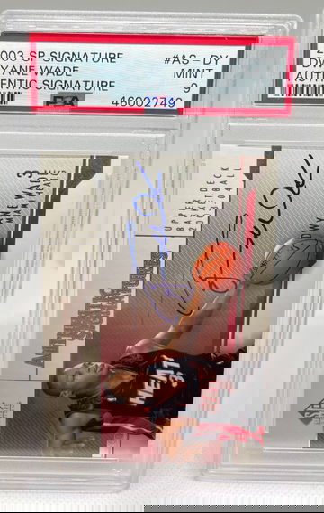 2003 SP Signature Dwyane Wade #AS-DY PSA 9