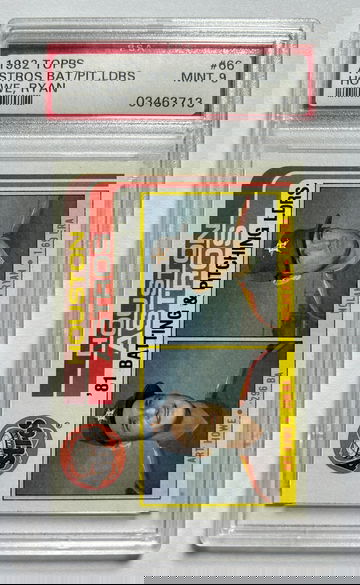 1982 Topps Astros Batting/Pitching Leaders Nolan Ryan Art Howe PSA 9 #66