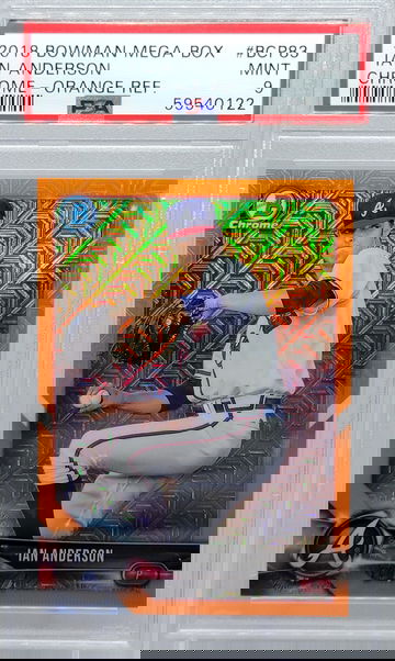 2018 BOWMAN MEGA BOX #BCP83 IAN ANDERSON CHROME - ORANGE REF. PSA 9