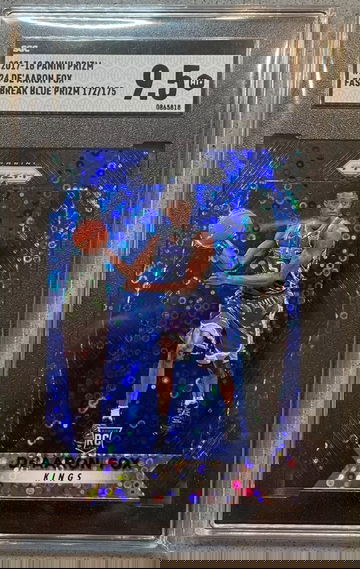 2017 Prizm De’Aaron Fox /175 Blue Fast Break SGC 10