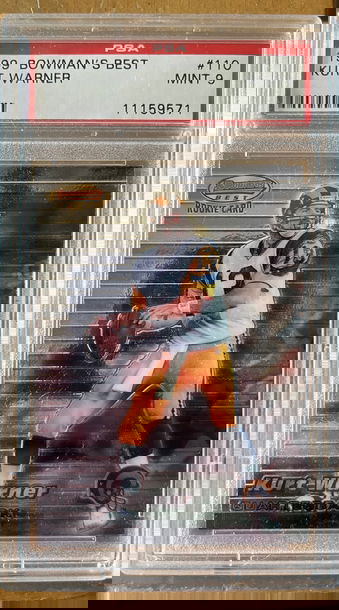 1999 Bowman’s Best Kurt Warner PSA 9