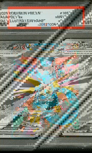 2025 Pokemon Scarlet and Violet Prismatic Evolutions Special Illustration Rare Dragapult Ex #165 PSA 9