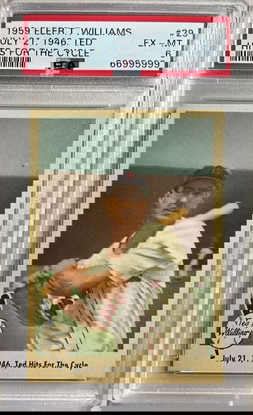 1959 FLEER TED WILLIAMS #29 EX-MT PSA 8