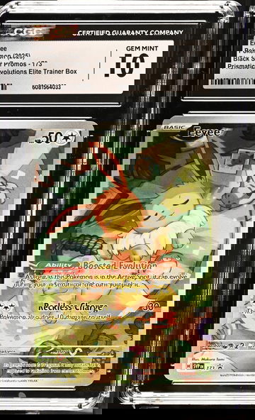 2025 Pokémon Black Star Promos Prismatic Evolutions ETB Eevee #SVP EN 173 CGC 10