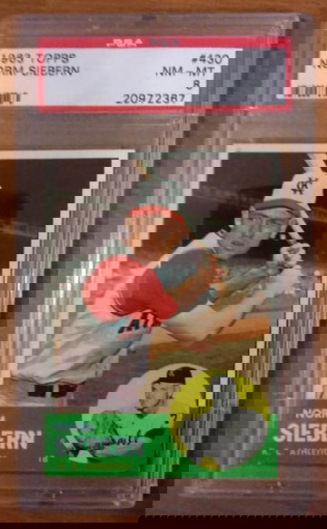 1963 Topps #430 Norm Siebern PSA 8 Centered!