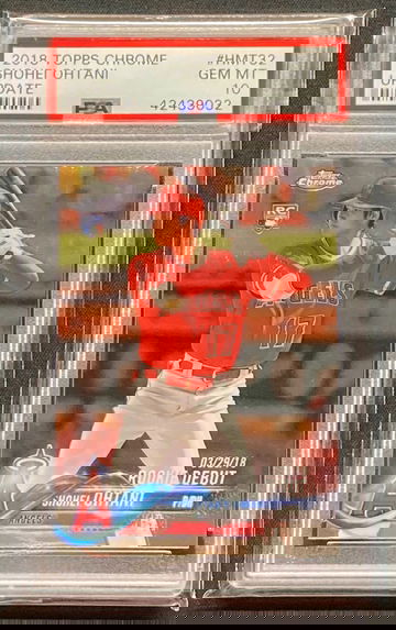 2018 Topps Chrome Update Shohei Ohtani PSA 10 Gem-Mint