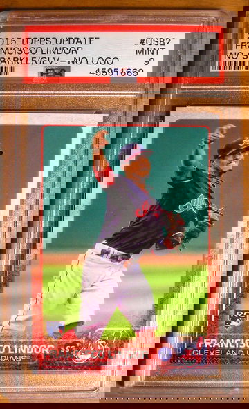 Francisco Lindor 2015 Topps Update #US82 No Logo PSA 9