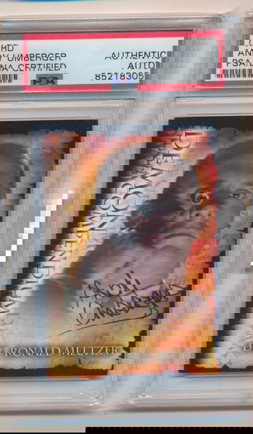 2000 Inkworks Angel #78 Dr. Ronald Meltzer Andy Umberger Signed Autograph PSA/DNA