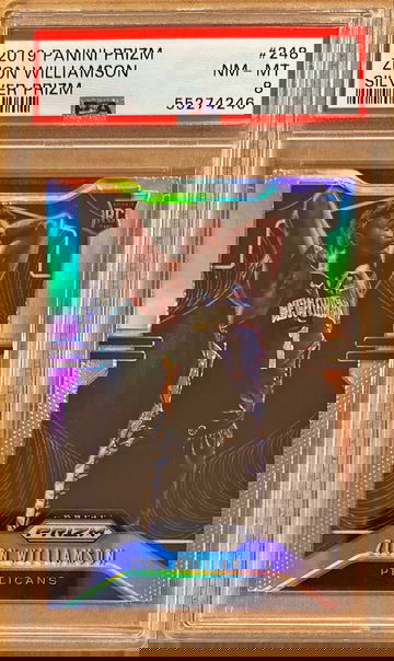 2019 Panini Prizm Zion Williamson Silver Prizm PSA 8