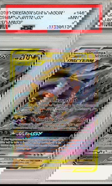 2019 POKEMON SUN MOON UNIFIED MINDS GRCHMP GRTN  GX #146 PSA 9