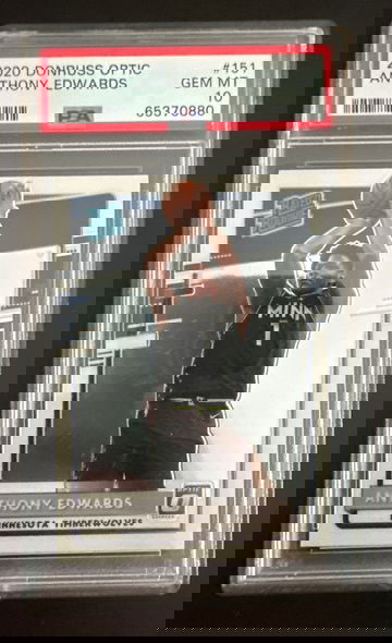 2020 Anthony Edwards Donruss Optic PSA 10