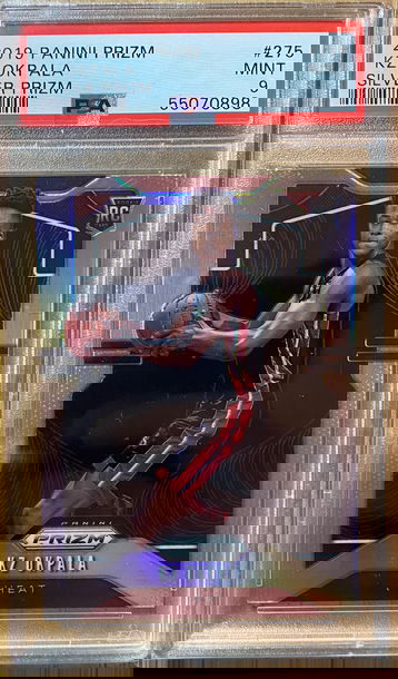 2019 Panini Prizm KZ Okpala Silver Prizm PSA 9 Mint