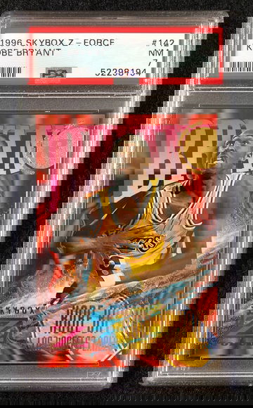 Kobe Bryant 1996-97 SkyBox Z-Force RC #142 Rookie NM PSA 7