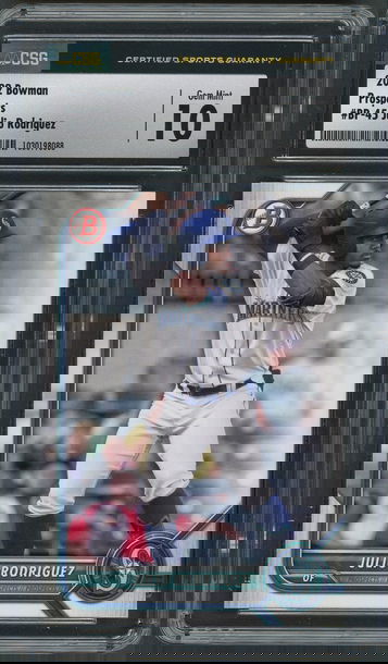 2022 Bowman Prospects Julio Rodriguez RC #BP-45 Seattle Mariners - CSG 10