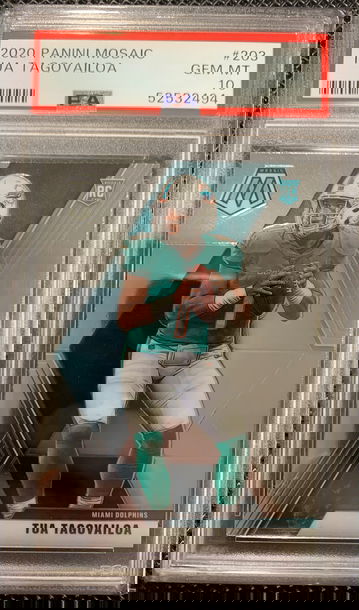 2020 Tua Tagovailoa Mosaic RC PSA 10