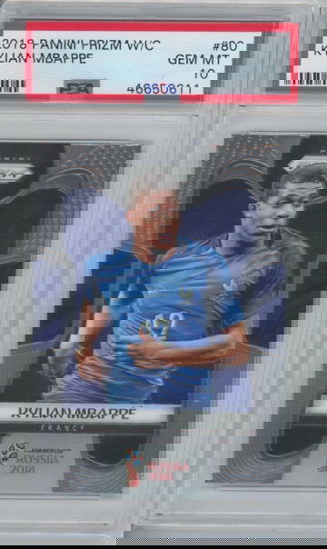 2018 Prizm World Cup Kylian Mbappe PSA 10