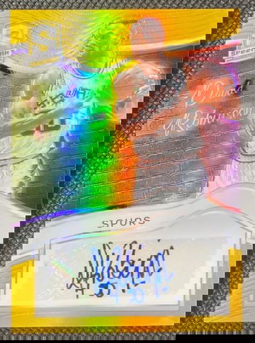 2023-24 Panini Spectra #CG-DVR David Robinson ColorGraphs Gold Prizm Auto /10