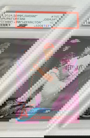 Shohei Ohtani 2018 Topps Chrome Pink Refractor PSA 10 #150 Rookie Card Angels RC GEM MINT