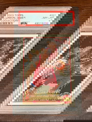 2003 Topps Collection Lebron James PSA 8