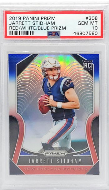 Jarrett Stidham Red White Blue Prizm PSA 10