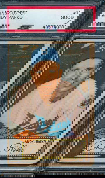 1952 Topps #1 Andy Pafko PSA 2 GOOD 43564031