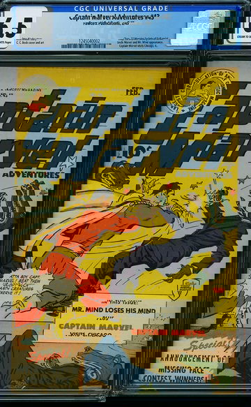 CAPTAIN MARVEL ADVENTURES #43, CGC 6.5 FN+