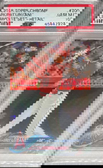 PSA 10 2018 Topps Chrome Shohei Ohtani Complete Set - Retail #700