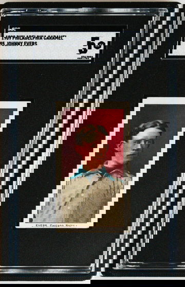 Johnny Evers 1909 E95 Philadelphia Caramel Chicago Cubs HOF - SGC 5 EX