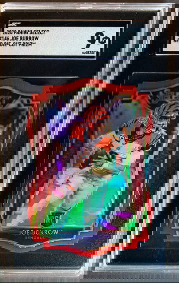 2020 Panini Select Premier Level Joe Burrow Red Die-Cut Prizm Mint!