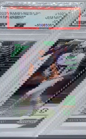 2020 Panini Prizm Justin Herbert Draft Picks PSA 10 Gem Mint 