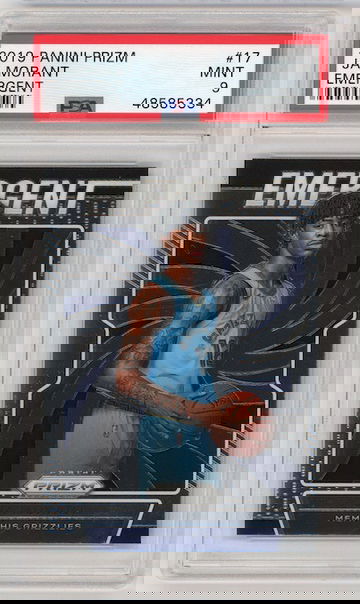 Ja Morant 2019 Prizm Emergent PSA 9 Rookie