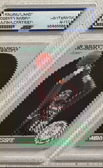 1990 NBA Hoops #45 signed Robert Parish PSA/DNA Authentic Auto Boston Celtics