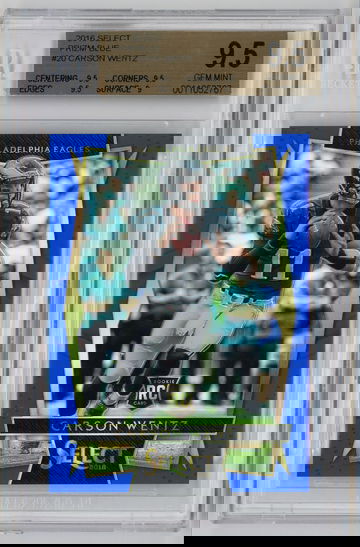 2016 Select Prizm Blue /149 Carson Wentz BGS 9.5 *******SALE PRICE*******