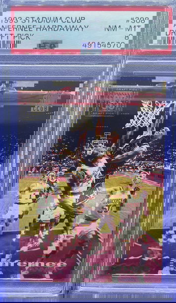 1993 STADIUM CLUB ANFERNEE HARDAWAY RC #308 PSA 8 NM-MT PENNY ORLANDO MAGIC