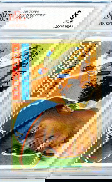 1956 Topps Hank Aaron Gray Back #31 BVG 6 P1307