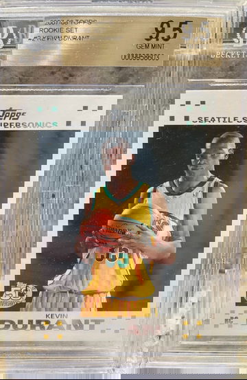 2007 Kevin Durant Topps Rookie BGS 9.5