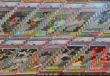 1961 Topps Complete Set with 32 PSA Grades