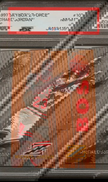 1997 Skybox Z-Force Michael Jordan #10 Boss PSA 8