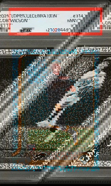 2025 Topps Celebration Confetti Jacob Wilson #314 RC PSA 9