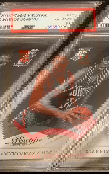 2013-14 Panini Prestige #175 Giannis Antetokounmpo RC Rookie PSA 10