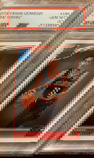 Trae Young Donruss PSA 10 Rookie Card Hawks RC