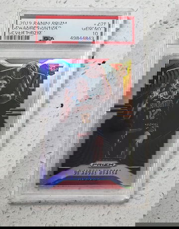 2019 Prizm Silver Refractor De Andre Hunter Rookie RC PSA 10