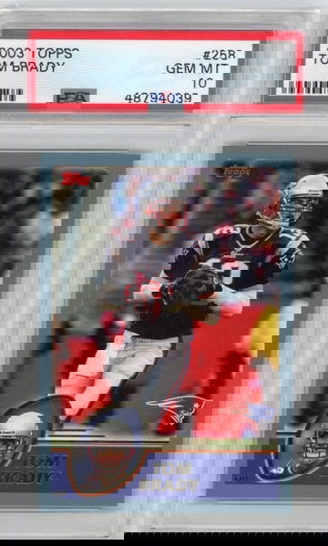 TOM BRADY 2003-04 Topps PSA 10 #258 Patriots 