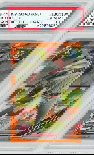 2019 Bowman Draft Sapphire Nick Lodolo Orange /25