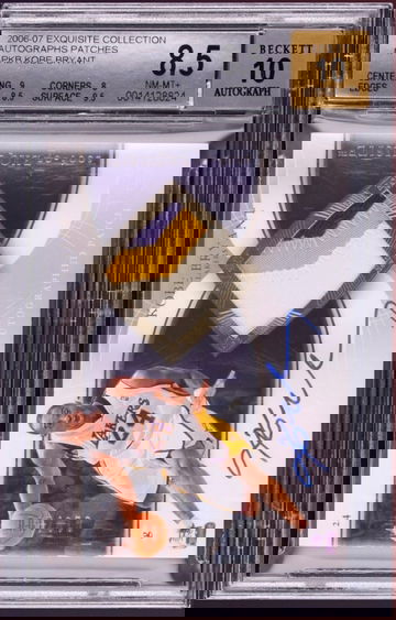 2006 Kobe Bryant Exquisite Collection Autographs Patches /100 BGS 8.5